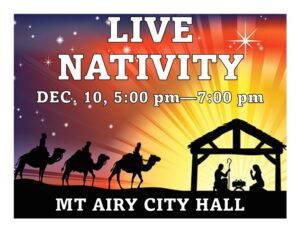 LIVE NATIVITY @ Mt. Airy City Hall